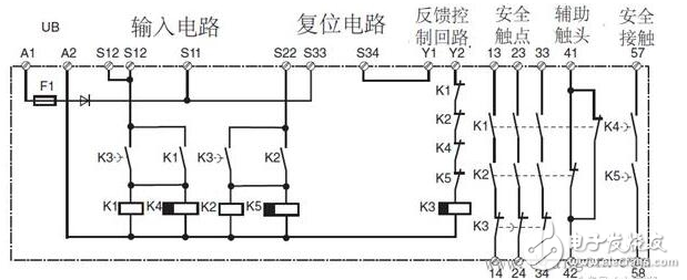 安全繼電器工作原理、接線圖、使用方法